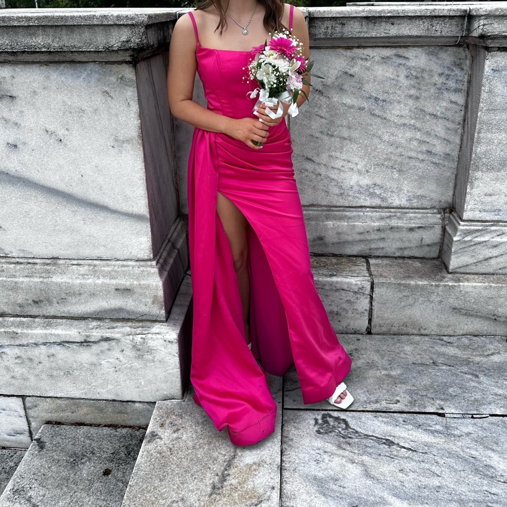 Pink Portia and Scarlett prom dress